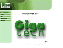 Tablet Screenshot of giga-tech.de